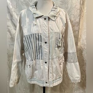 PAO Originals White & Gray Cotton Jacket